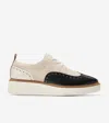 Cole Haan Women's Øriginal Grand Platform Wingtip Oxford Shoes - Beige Size 9.5 In Multi