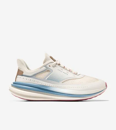 Cole Haan Women's Øriginal Grand Quadstar Running Sneakers - Blue Size 10 In White