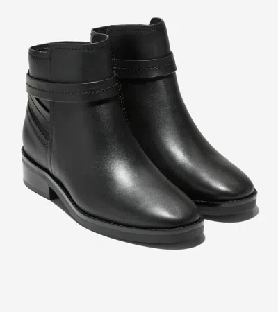 Cole Haan Women's Rosalyn Ankle Strap Waterproof Boots In Black
