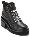 Cole Haan Women's Shibley Waterproof Lace Up Booties In Black