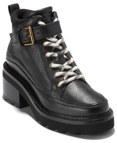 COLE HAAN WOMEN'S SHIBLEY WATERPROOF LACE UP BOOTIES