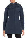 Cole Haan Women's Box-quilt Down Puffer Coat In Navy