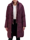 Cole Haan Signature 32in Taffeta Down Coat W Hood In Merlot