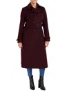 COLE HAAN WOMEN'S SIGNATURE SLICK WOOL BLEND TRENCH COAT