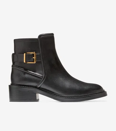 Cole Haan Women's Silvana Buckle Booties - Black Size 9.5
