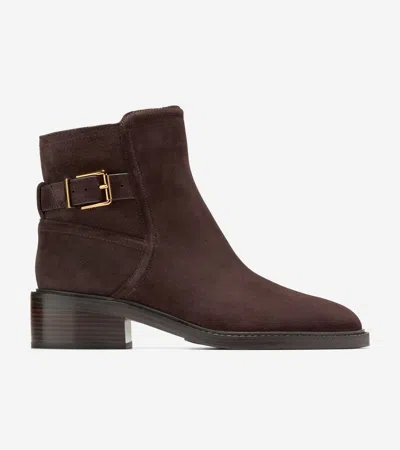 Cole Haan Women's Silvana Buckle Booties - Brown Size 7.5