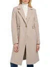 Cole Haan Slick Wool Blend Coat In Bone