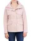 Cole Haan Women's Snap Front Zip Collar Jacket In Canyonrose