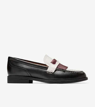 Cole Haan Women's Stassi Kiltie Loafers - Black Size 7.5 In Multi
