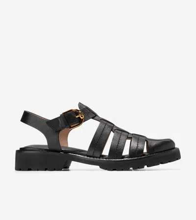Cole Haan Women's Tatiana Fisherman Sandals - Black Size 8.5