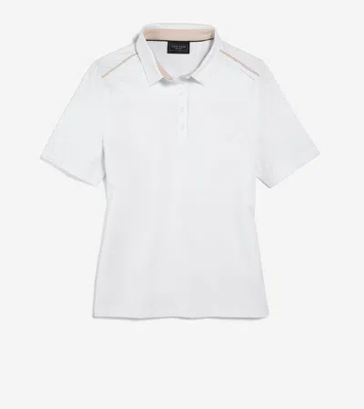 Cole Haan Women's Topspin Polo Shirt - White Size Small