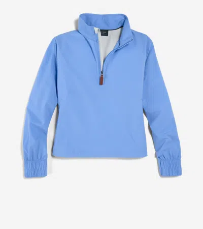 Cole Haan Women's Transit Windbreaker - Blue Size Xs