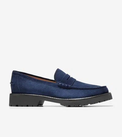 Cole Haan Women's Treena Lug Loafers - Blue Size 7.5