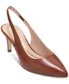 Cole Haan Vandam Slingback Pump In Dark Cuoio