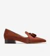 Cole Haan Vanya Tassel Flat In Brown