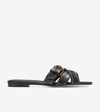 Cole Haan Women's Velma Buckle Slide Sandals - Black Size 9