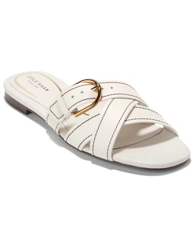 Cole Haan Women's Velma Buckle Slide Sandals In Powder Leather