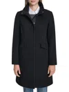 Cole Haan Women's Wool-blend Zip Coat In Black