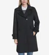 Cole Haan Wool-blend Coat In Black
