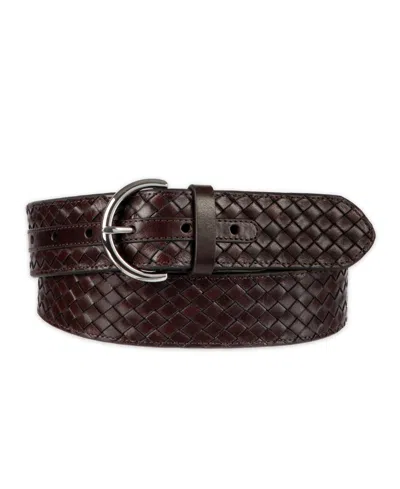 Cole Haan Women's Woven Leather Belt In Brown