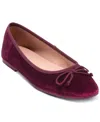Cole Haan Yara Ballet Flat In Wine Velvet