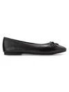 Cole Haan Women's Yara Soft Leather Ballet Flats In Black