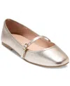 Cole Haan Yelena Mary Jane Flat In Soft Gold