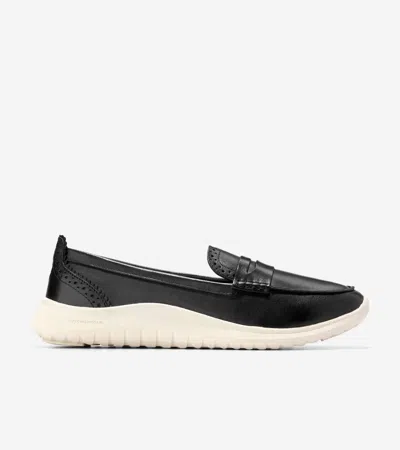 Cole Haan Zerogrand Meritt Leather Loafers In Black