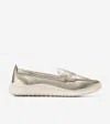 Cole Haan Zerogrand Meritt Leather Loafers In Gold