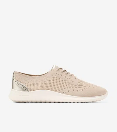 Cole Haan Zerogrand Meritt Stitchlite Oxfords In Beige/khaki