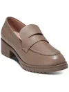 COLE HAAN WOMENS LEATHER SLIP-ON LOAFERS