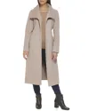 Cole Haan Wool-blend Maxi Wrap Coat In Green