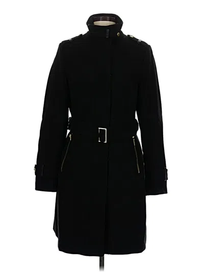 Pre-owned Cole Haan Wool Coat In Black