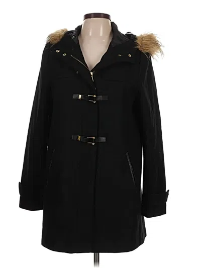 Pre-owned Cole Haan Wool Coat In Black