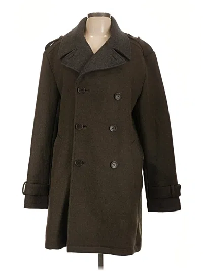 Pre-owned Cole Haan Wool Coat In Brown