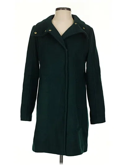 Pre-owned Cole Haan Wool Coat In Green