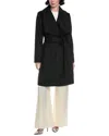Cole Haan Wool-blend Coat In Light Grey