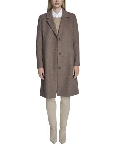 Cole Haan Wool-blend Short Jacket In Gray