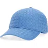 Cole Haan Woven Canvas Baseball Cap In Blue