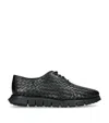 Cole Haan Mens Black Zerøgrand Remastered Woven Leather Oxford Shoes Eur 43.5 / 9.5 Uk In Black