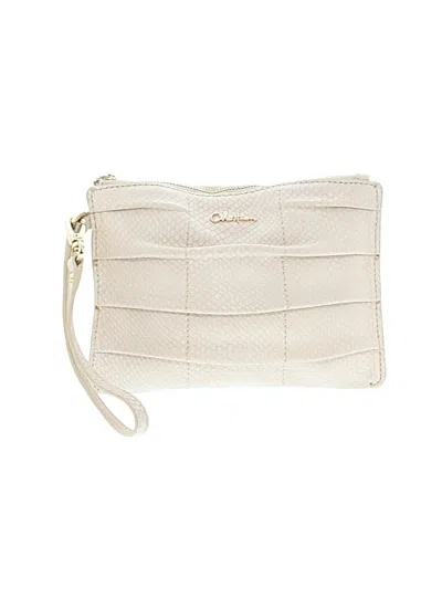 Pre-owned Cole Haan Wristlet In Ivory