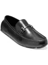 Cole Haan Wyatt Mens Faux Leather Slip On Loafers In Black