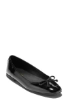 Cole Haan Yara Ballet Flat In Black Patent Leather