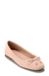 Cole Haan Yara Ballet Flat In Cameo Rose Suede