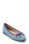 Cole Haan Yara Soft Flat In Light Denim/navy Blaze