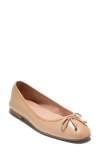 Cole Haan Yara Ballet Flat In Tuscan Sand Leather