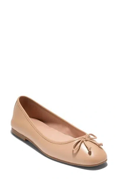 Cole Haan Yara Ballet Flat In Tuscan Sand Leather