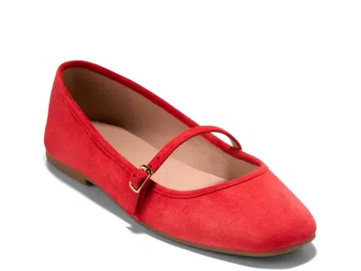 Cole Haan Yelena Ballet Flat In Red