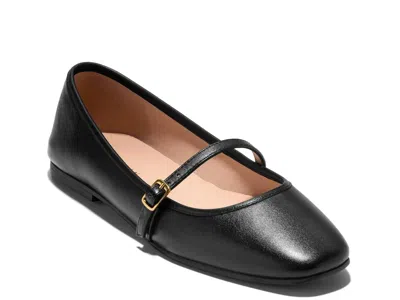 Cole Haan Yelena Mary Jane Ballet Flat In Black
