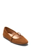 Cole Haan Yelena Mary Jane Flat In Brown